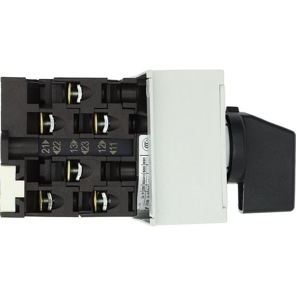 Step switches, T0, 20 A, service distribution board mounting, 3 contact unit(s), Contacts: 6, 45 °, maintained, With 0 (Off) position, 0-3, Design num image 11