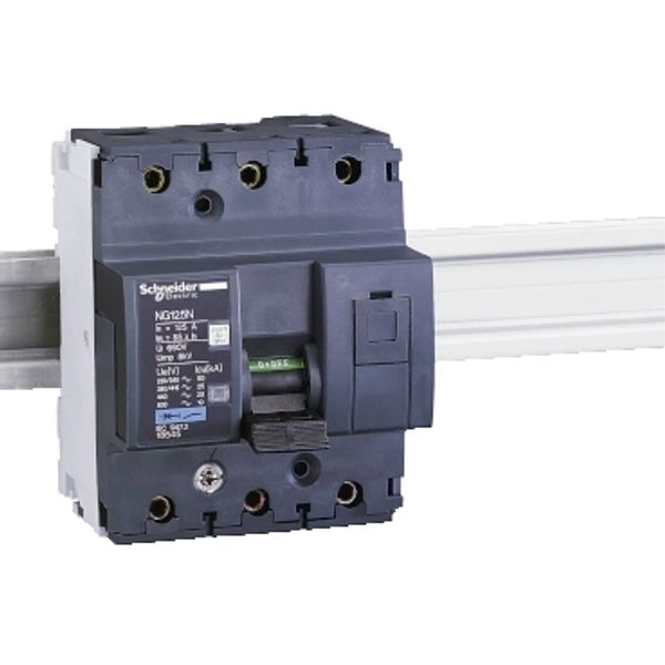 Miniature circuit-breaker, Acti9 NG125N, 3P, 100 A, B curve, 25 kA (IEC 60947-2) image 2