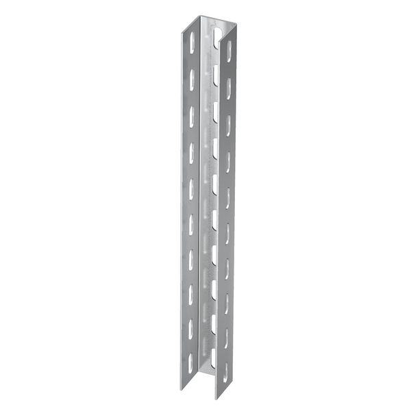 US 5 80 A4  U profile, perforated on three sides, 50x50x800, Stainless steel, material 1.4571 A4, 1.4571 without surface. modifications, additionally treated image 1