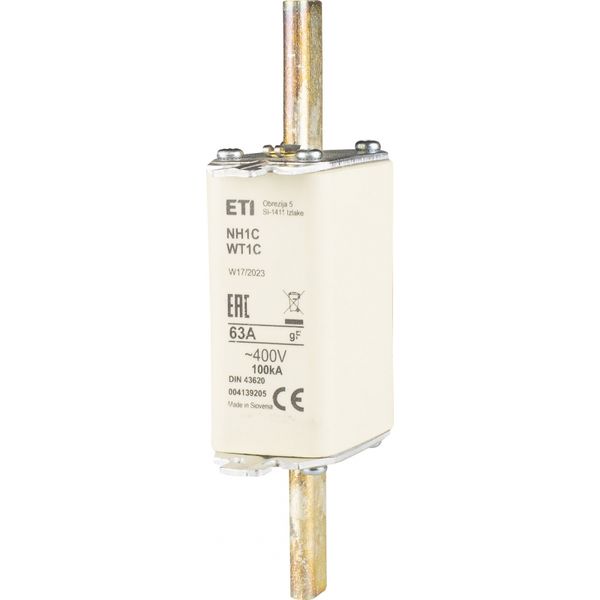 Fuse link, NH1C gF 63A/400V image 1