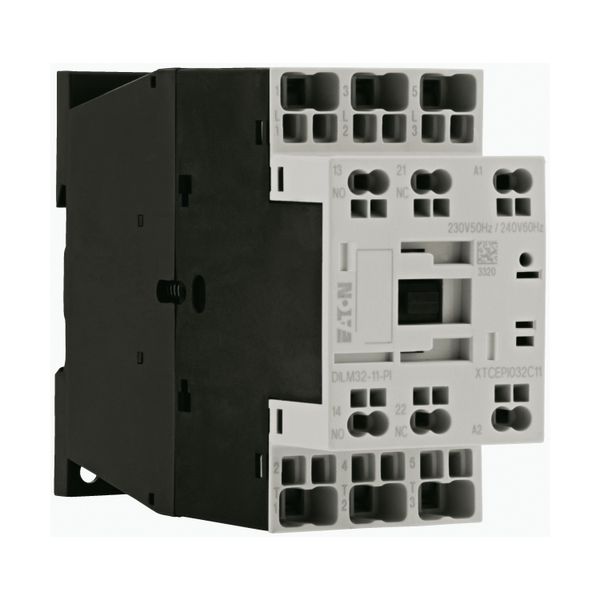 Contactor, 3 pole, 380 V 400 V 15 kW, 1 N/O, 1 NC, 220 V 50/60 Hz, AC operation, Push in terminals image 9