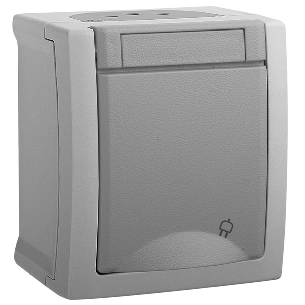 Panasonic Pacific Grey Child Protected UPS Socket (Quick Connection) image 1