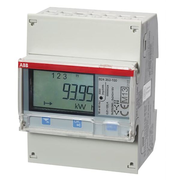 B24 352-100, Energy meter'Silver', Modbus RS485, Three-phase, 1 A image 2