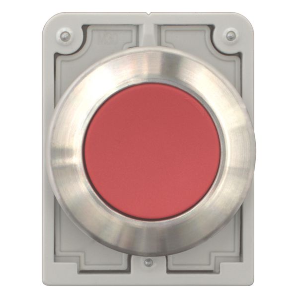 Pushbutton, RMQ-Titan, flat, maintained, red, blank, Front ring stainless steel image 11