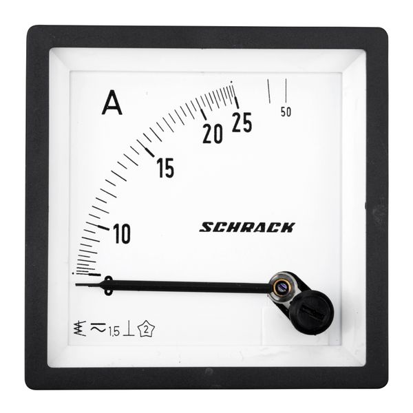 Ammeter, 72x72mm, 25A, AC, Direct measuring image 2