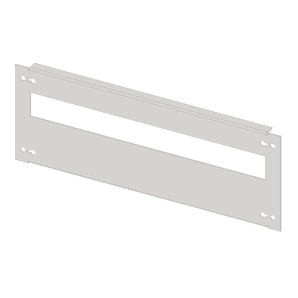 Slotted front plate 2G4K-L plastic, long cut, 25MW image 1