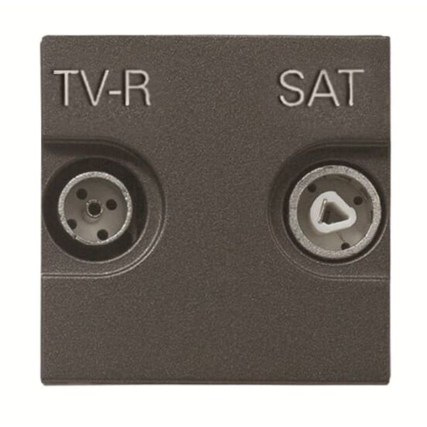 N2251.8 AN TV-R/SAT loop-through outlet - 2M - Anthracite image 1