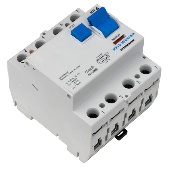 Residual current circuit breaker 80A,4-p,300mA,type A,S, FU image 3