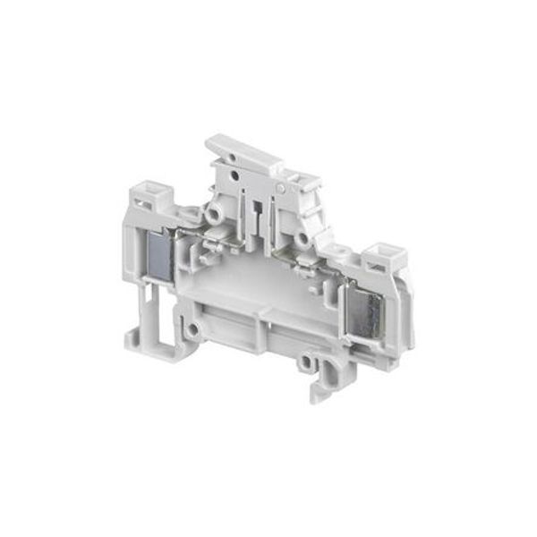 TERMINAL BLOCK, D1.5/6.SNT2.ADO, DISCONNECT WITH BLADE, TEST SOCKET, ADO SYSTEM/SCREW CLAMP, GREY image 1