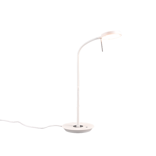 Monza LED table lamp matt white image 1