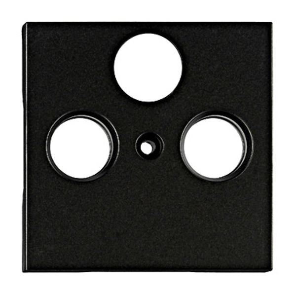 TV cover for HSBK, antenna box, 3-hole, black image 1