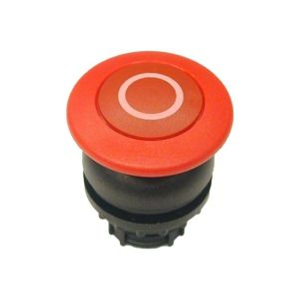 Mushroom actuator, RMQ-Titan, Mushroom, maintained, Mushroom red, red, inscribed, Bezel: black image 2