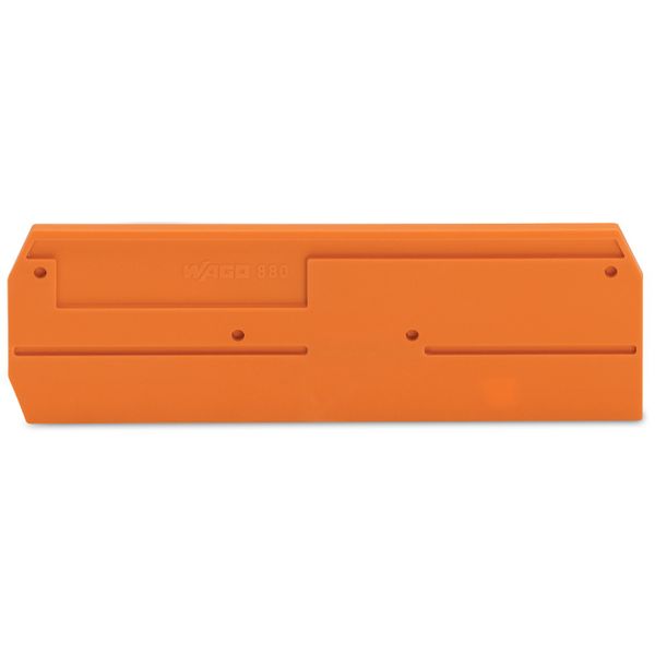 End and intermediate plate 2.5 mm thick orange image 4
