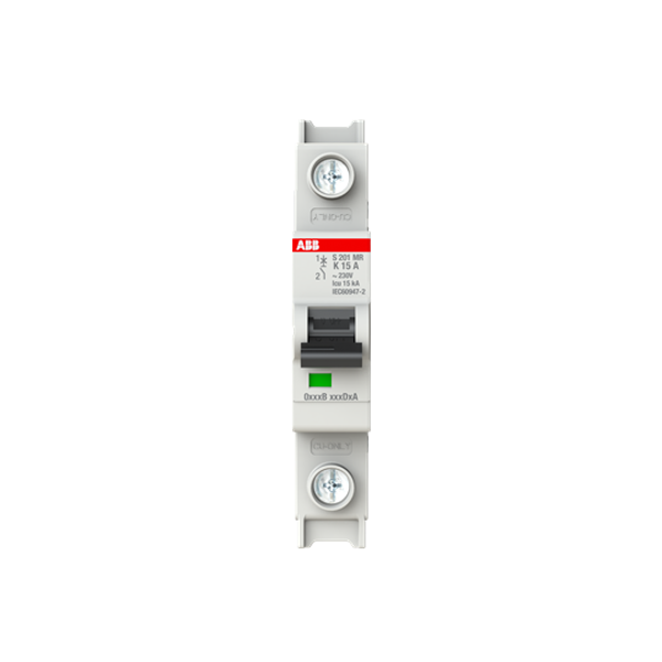 S201MR-K15 Miniature Circuit Breaker - 1P - K - 15 A image 2