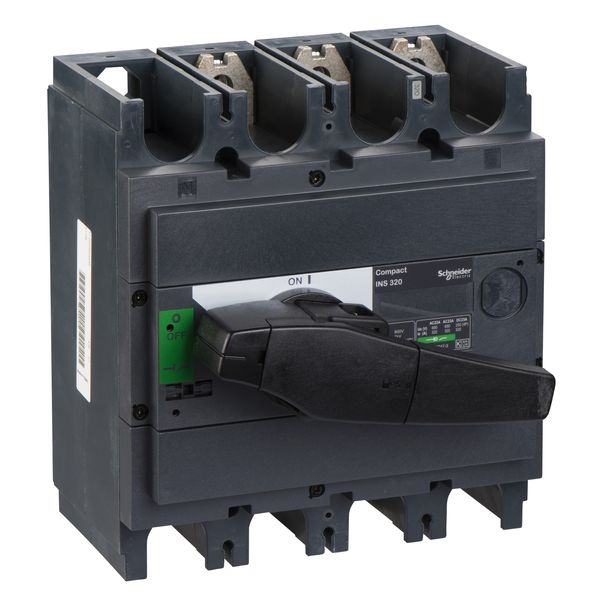 switch disconnector, Compact INS320 , 320 A, standard version with black rotary handle, 3 poles image 2