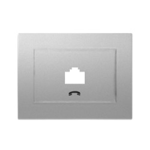 Thea Blu Accessory Metallic White Numerical Phone Socket(Jacksız) image 1
