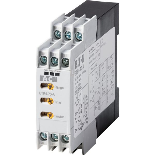 Timing relay, 2W, 0.05s-100h, multi-function, 24-240VAC/DC, potentiometer connection image 4