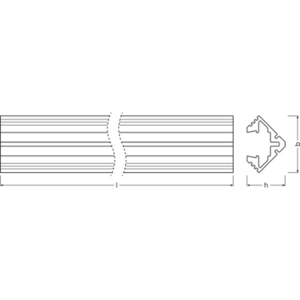 Medium Profiles for LED Strips -PM03/E/19X19/10/1 image 2