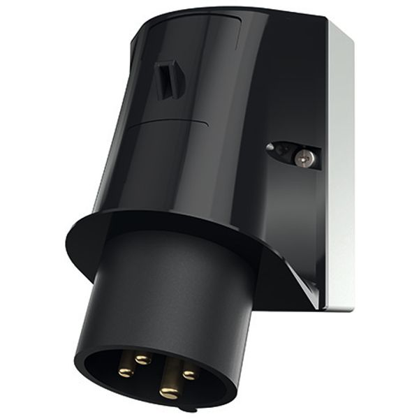 Wall mounted inlet, 16A4p7h500V, IP44 image 2