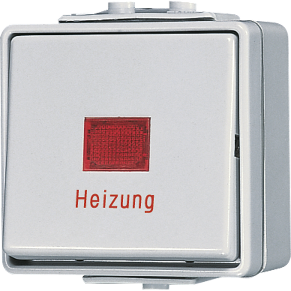 1-gang switch "Heizung" 10 AX / 250 V ~ 606HW image 1