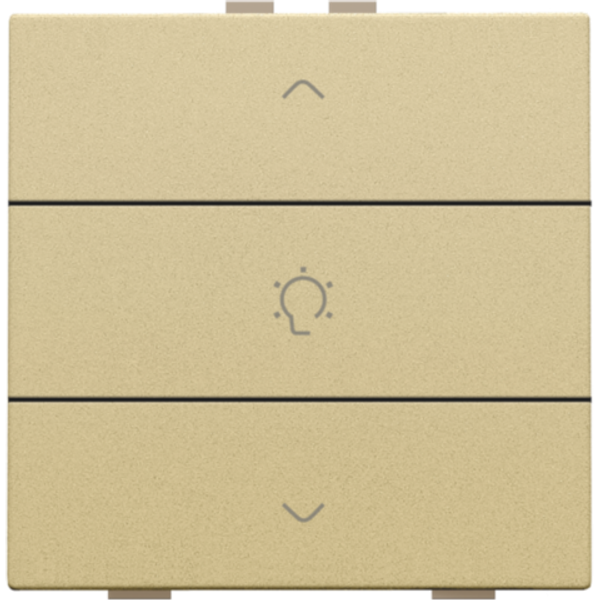 Single dimming control for Niko Home Control, gold coated image 1