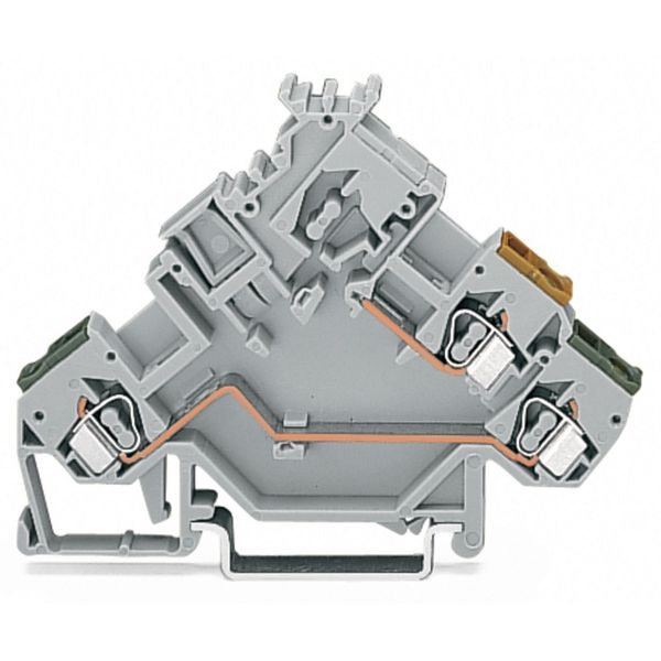 3-conductor actuator supply terminal block with colored conductor entr image 1