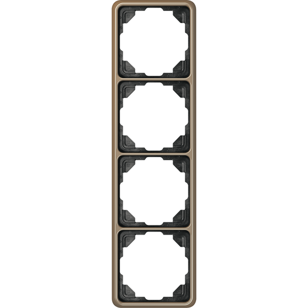 4-gang frame, bronze CD584GB image 1