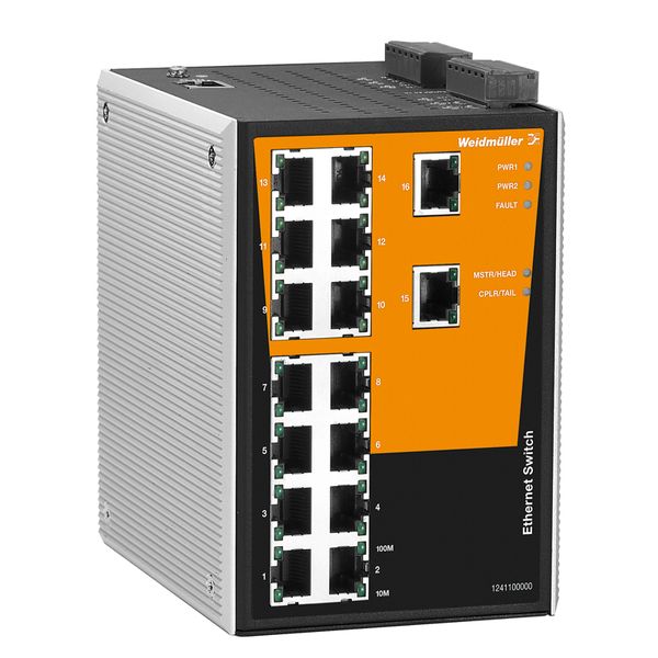 Network switch (managed), managed, Fast Ethernet, Number of ports: 16x image 1
