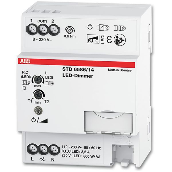 STD 6586/14 Electronic Rotary / Push Button Dimmer (all Loads incl. LED, DALI) image 1