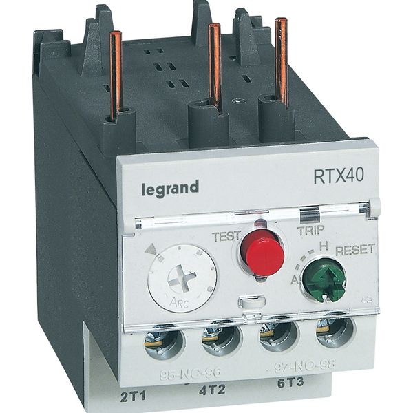 Thermal overload relay RTX³ 40 - 16 to 22 A - for CTX³ 22 and 40 - non diff. image 1