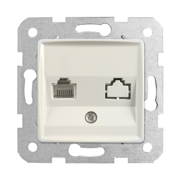 Linnera-Rollina Numerical Phone Socket (CAT3) Beige image 1