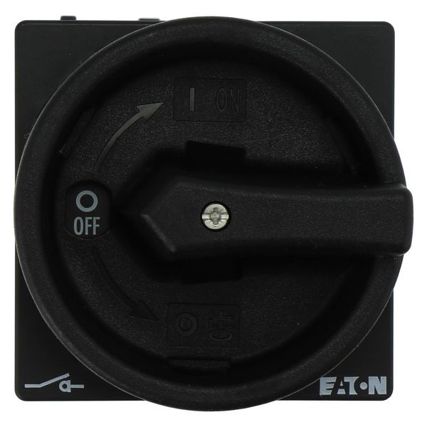 Main switch, P1, 40 A, rear mounting, 3 pole, STOP function, With black rotary handle and locking ring, Lockable in the 0 (Off) position image 7