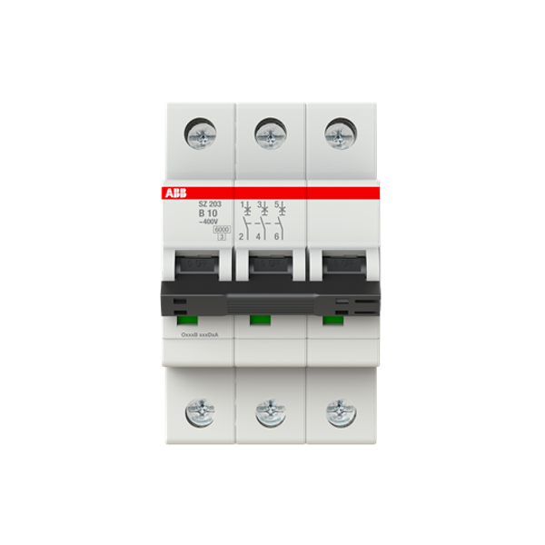 SZ203-B10 Miniature Circuit Breaker - 3P - B - 10 A image 1