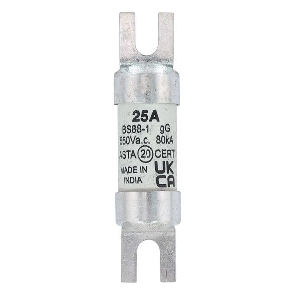 Fuse-link, LV, 25 A, AC 550 V, BS88/A1, 14 x 55 mm, gL/gG, BS image 18