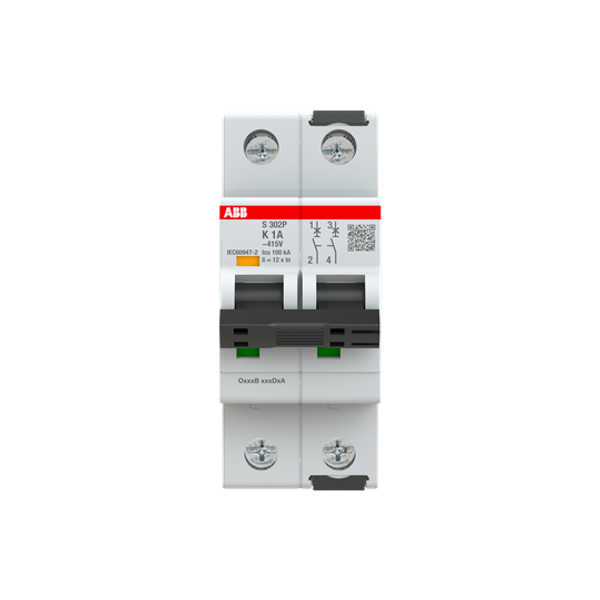 S302P-K1 Miniature Circuit Breaker - 2P - K - 1 A image 10