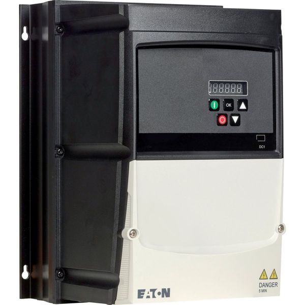 Variable frequency drive, 230 V AC, 1-phase, 15.3 A, 4 kW, IP66/NEMA 4X, Radio interference suppression filter, Brake chopper, 7-digital display assem image 20