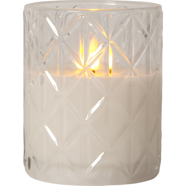 LED Pillar Candle Flamme Romb image 1