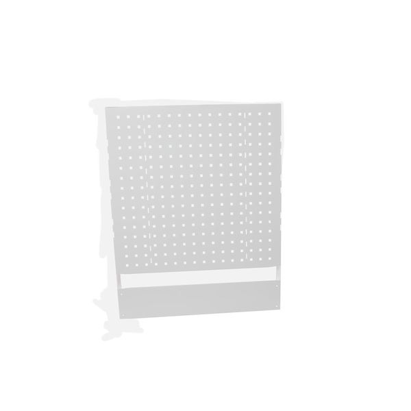 Perforated rear panel (workshop trolley), Width: 640 mm, Height 660 mm image 1