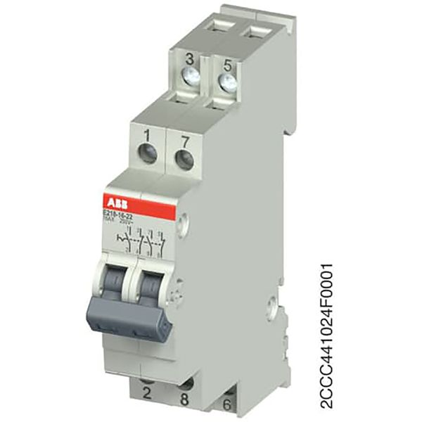 E218-16-22Control Switch,16 A,acc. to EN 250 V AC,2NO,2NC,0CO, El. Color:Grey, MW:1 image 2