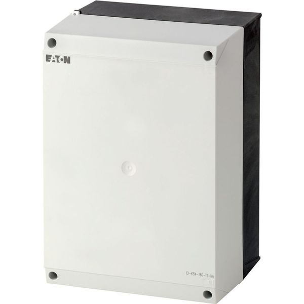 Insulated enclosure, HxWxD=280x200x160mm, +mounting rail, NA type image 3