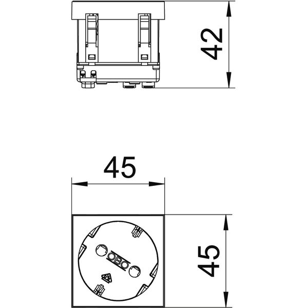 STD-D3S SRO1 Socket 33°, single protective contact 250V, 10/16A image 2