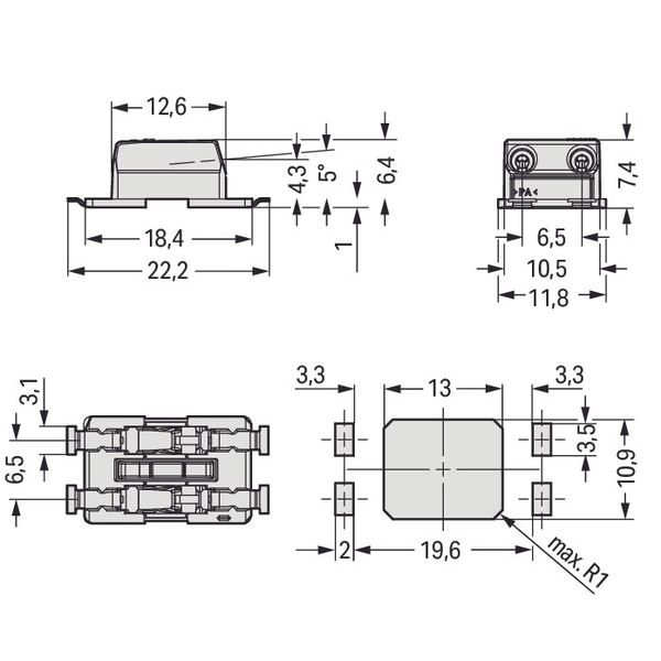 Through-Board SMD PCB Terminal Block image 3