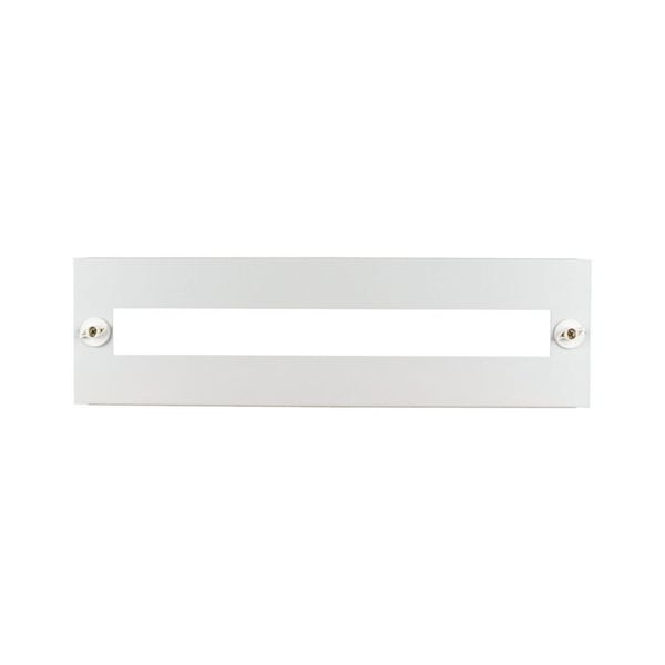 Front plate for HxW=150x600mm, with 45 mm device cutout, white image 4