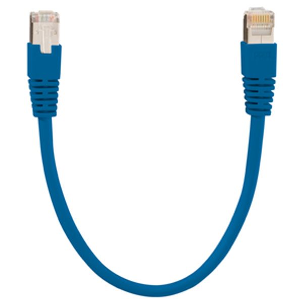 Patch cord, Cat.6A iso, 5 m blue (similar RAL 5015) image 1