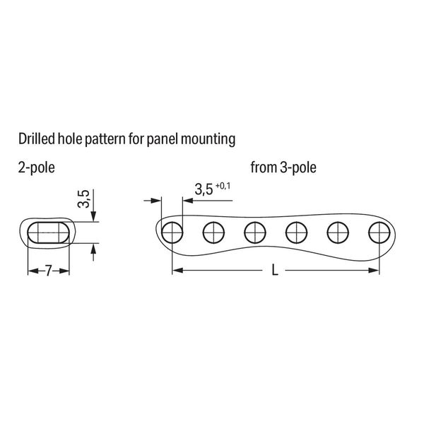 2-conductor combi strip 100% protected against mismating Snap-in mount image 2