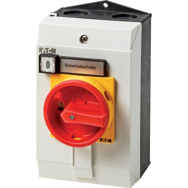 SUVA safety switches, T3, 32 A, surface mounting, 2 N/O, 2 N/C, Emergency switching off function, with warning label „safety switch”, Indicator light image 23