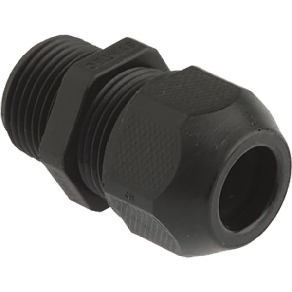 Cable gland Syntec synthetic M12x1.5 black cable Ø 2.5-6.5 mm (UL 5.0-6.5 mm) image 1