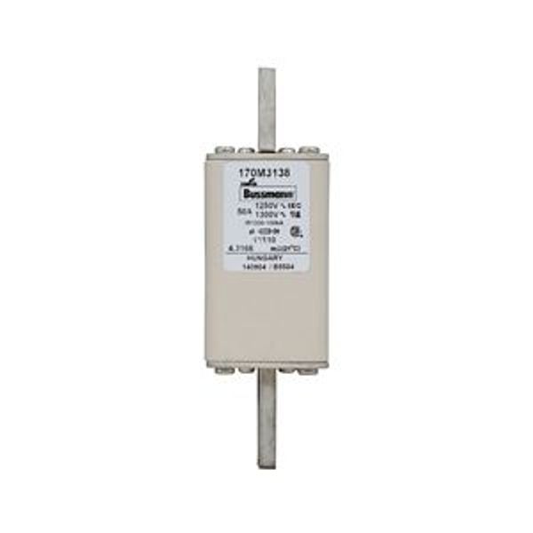 Fuse-link, high speed, 50 A, AC 1250 V, compact size 1, 45 x 45 x 138 mm, aR, DIN, IEC, single indicator image 3