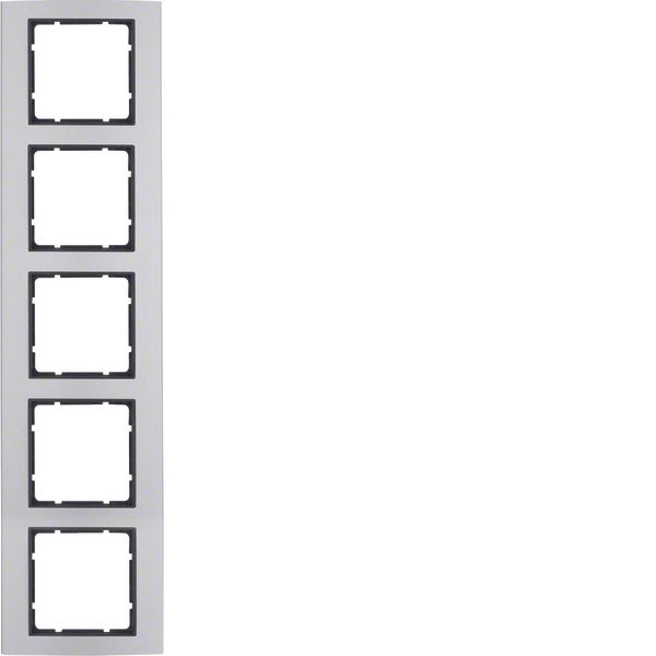 Frame 5gang, B.3, al./ant. matt, al. anodised image 1