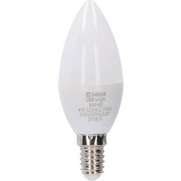 LED SMD Bulb - Candle C35 E14 4W 350lm 2700K Opal 240°  image 1